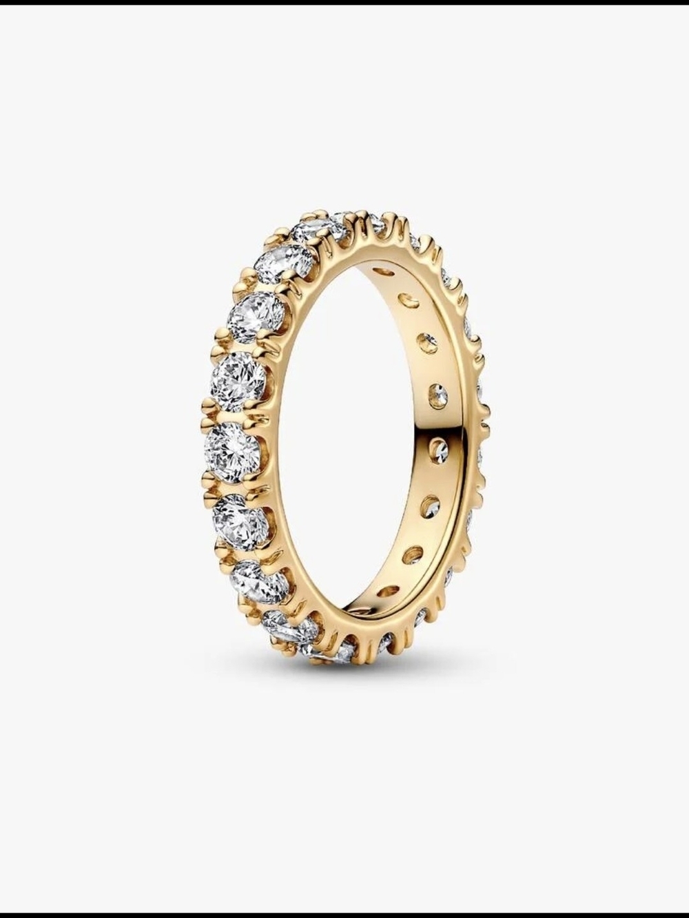 Pandora Sparkling Row Eternity Ring 160050c01-5614k gold plating